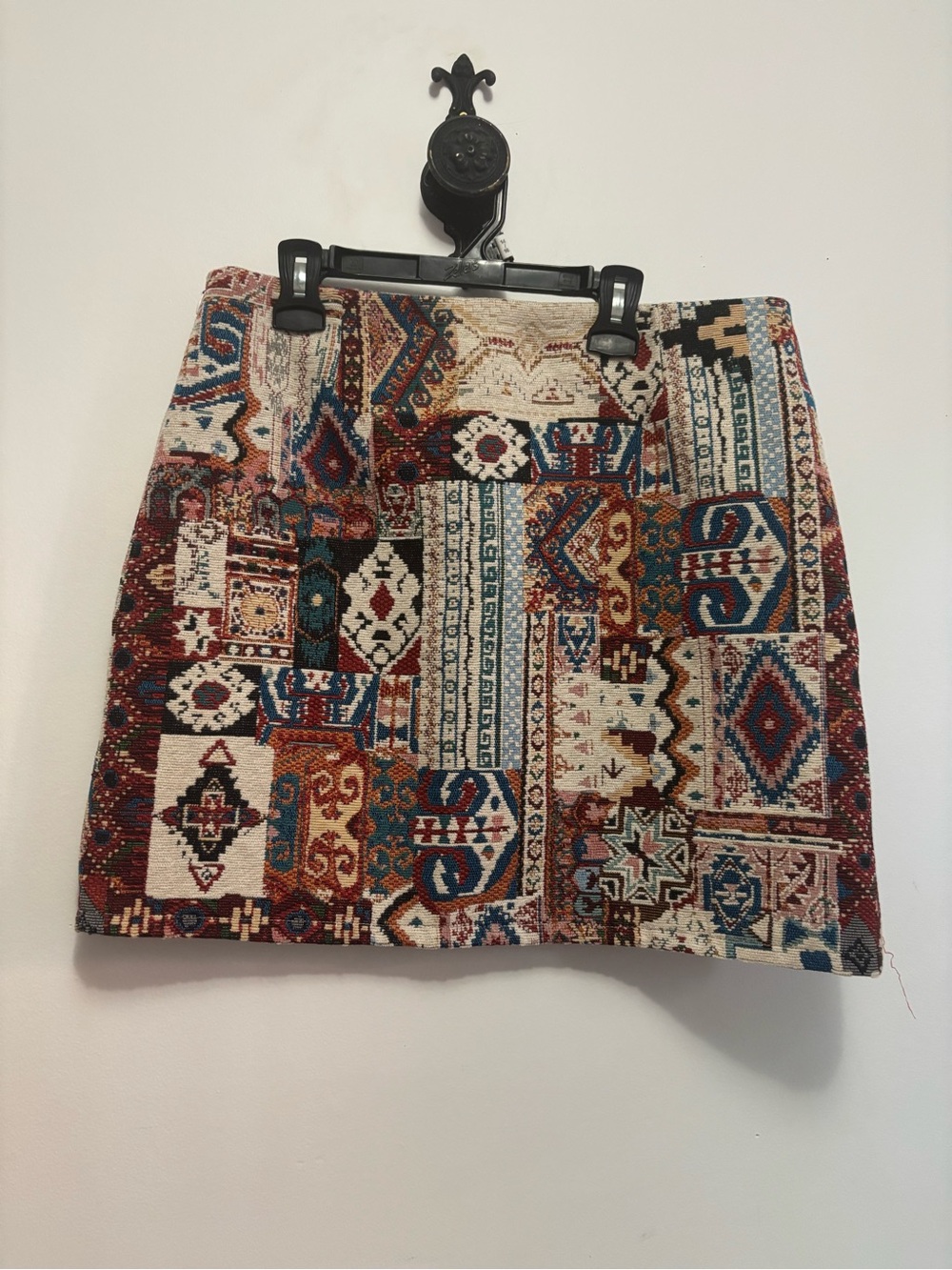 Boho Tapestry Jacquard Mini Skirt